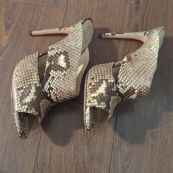 Alexandre Birman Latoya Metallic Python Mule - Picture 4 of 12